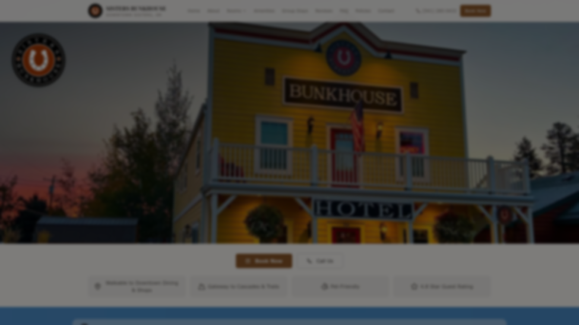 The Sisters Bunkhouse — branding and web design project by Point Presence